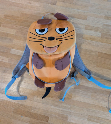 Affenzahn Kinder-Rucksack Die Maus Tiermotiv orange Polyester Unisex Kinder