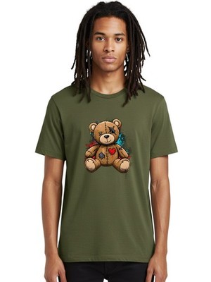 Voodoo-Teddy-Bear-2 Mens Graphic Tee, 100% Cotton, Casual Summer Wear