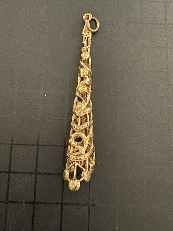 Brass Tussie Mussie Victorian Holder