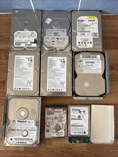 9x Vintage Hard Drive Bundle, Untested, 7x 3.5 & 2x 2.5, Seagate, Samsung, IBM +