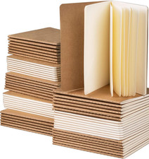 Small Notebook Bulk 60 Packs Pocket Journal Blank A6 4.25 X 5.5 In Kraft Notep