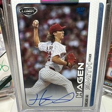2024 Lumin Draft Hagen Smith Rookie On Card Autograph Numbered 40/49!