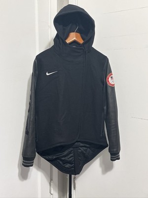 Nike USA Olympic Team Black Destroyer Bomber Jacket womens small