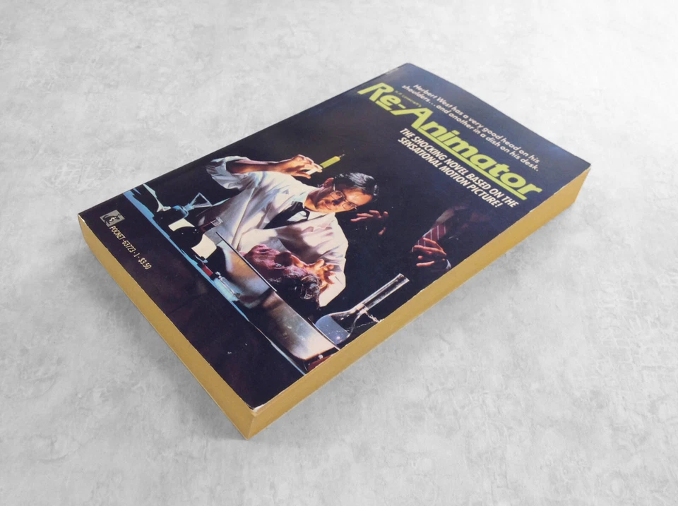 Rare Re-Animator Jeff Rovin Horror Movie Tie-In Paperback Novelization 1st Print - Image 3 of 4