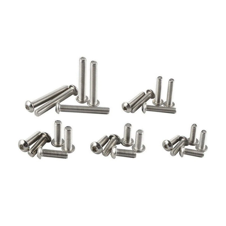 155X/Set Motorcycle Fairing Bolt Kit Bodywork Screws Plate Screws Nut Hardware Foto 4 de 4