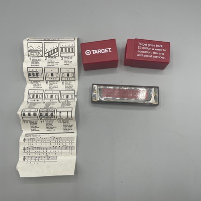 Vintage Hohner Harmonica Target Gives Back Chromatica With Instructions And Case