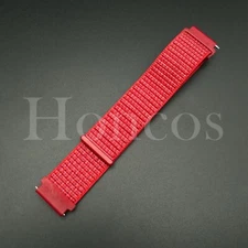 20 22 MM Red Nylon Trail Loop Strap Watch Band Quick Release Fits for Tudor