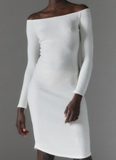 Urban Outfitters Silence + Noise Cookie Cozy Off-Shoulder Dress Size XL - NWT