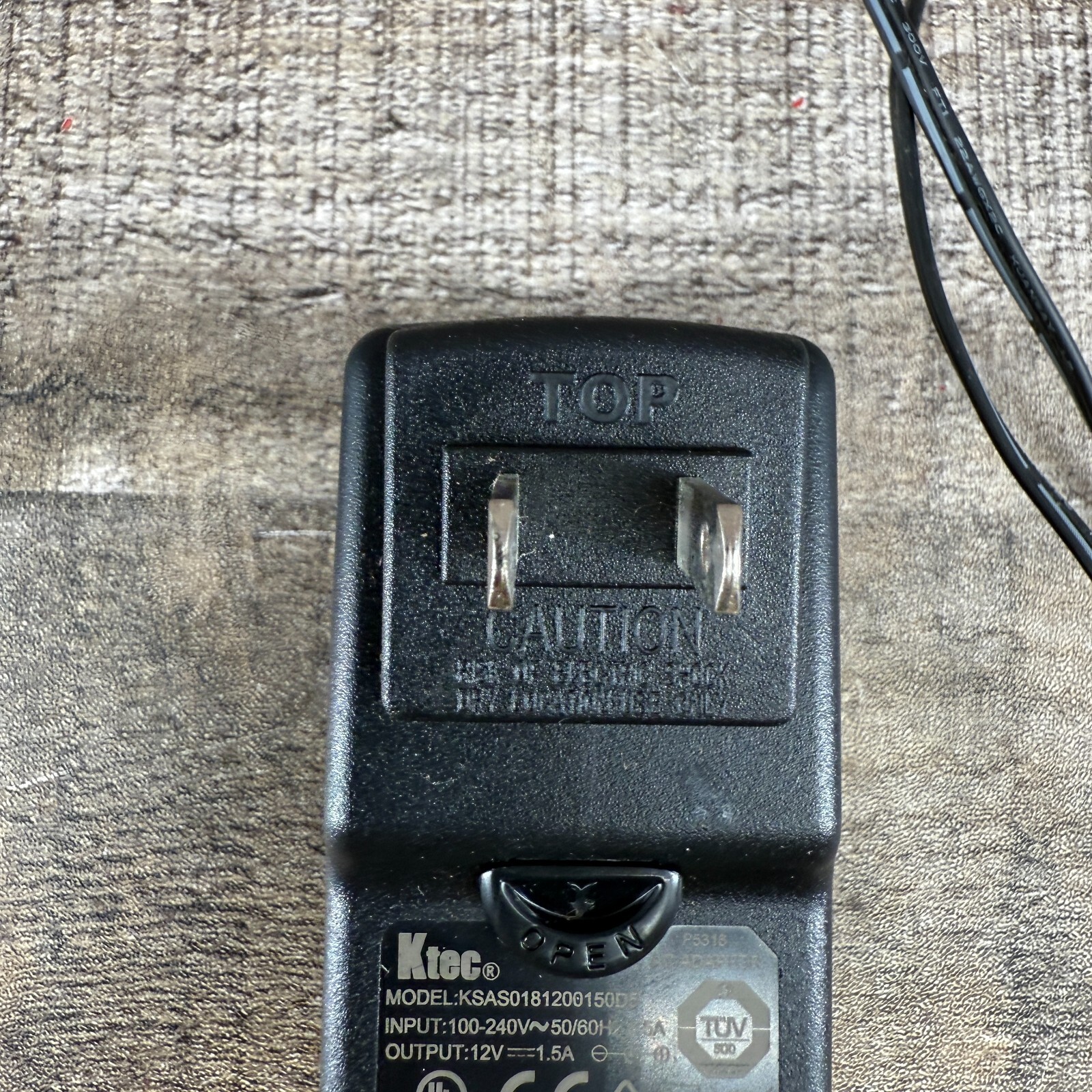 Ktec Wall AC Adapter KSAS0361200300D5 12V 3A Power Supply