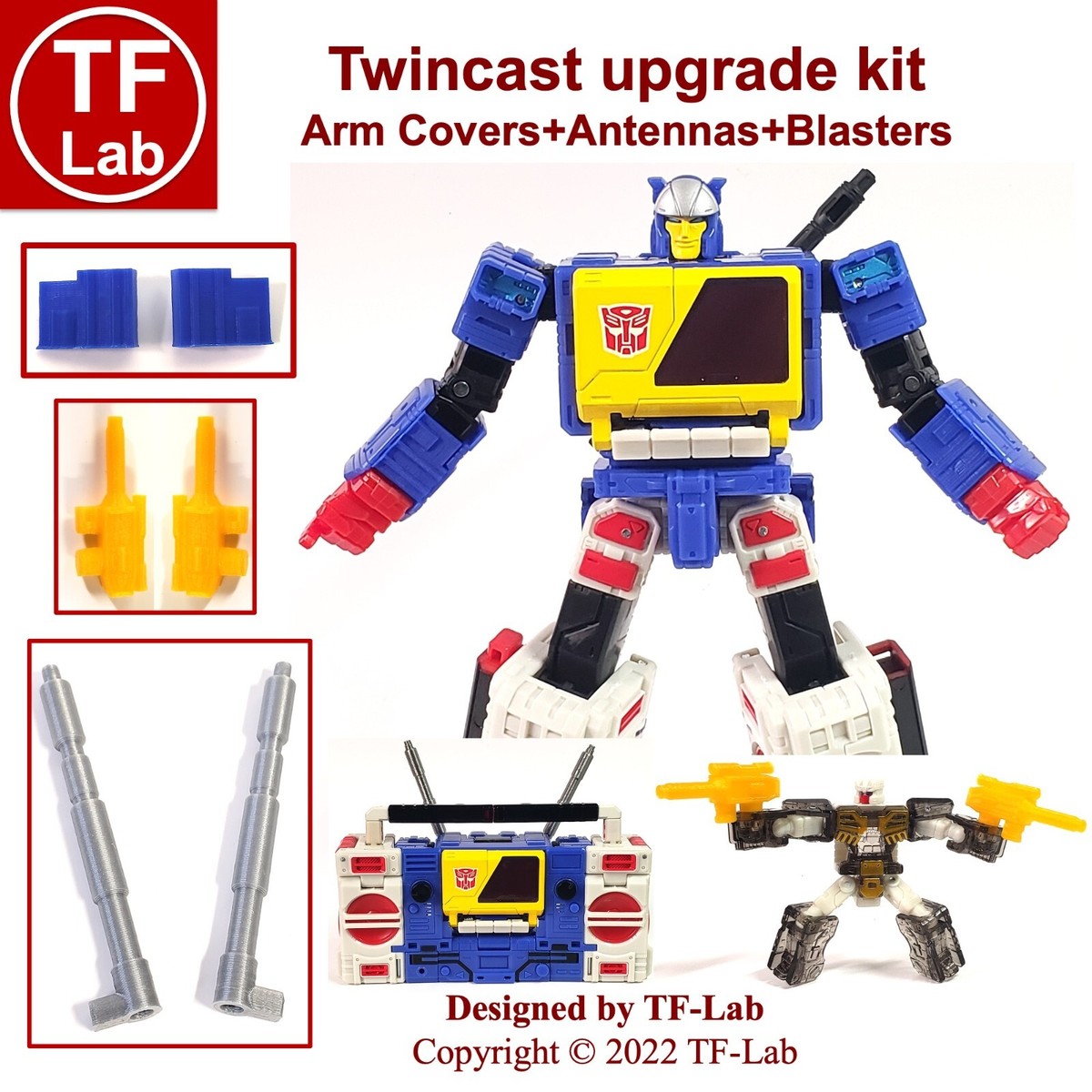 Arm Cover/Blaster Upgrade Kit for Transformers Legacy Evolution