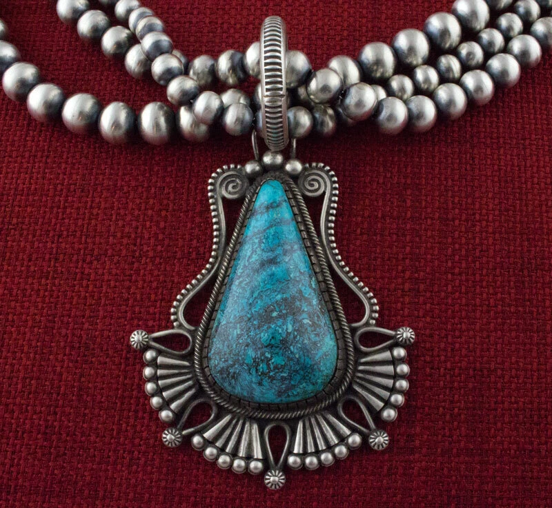 Chrysocolla bead shop necklace