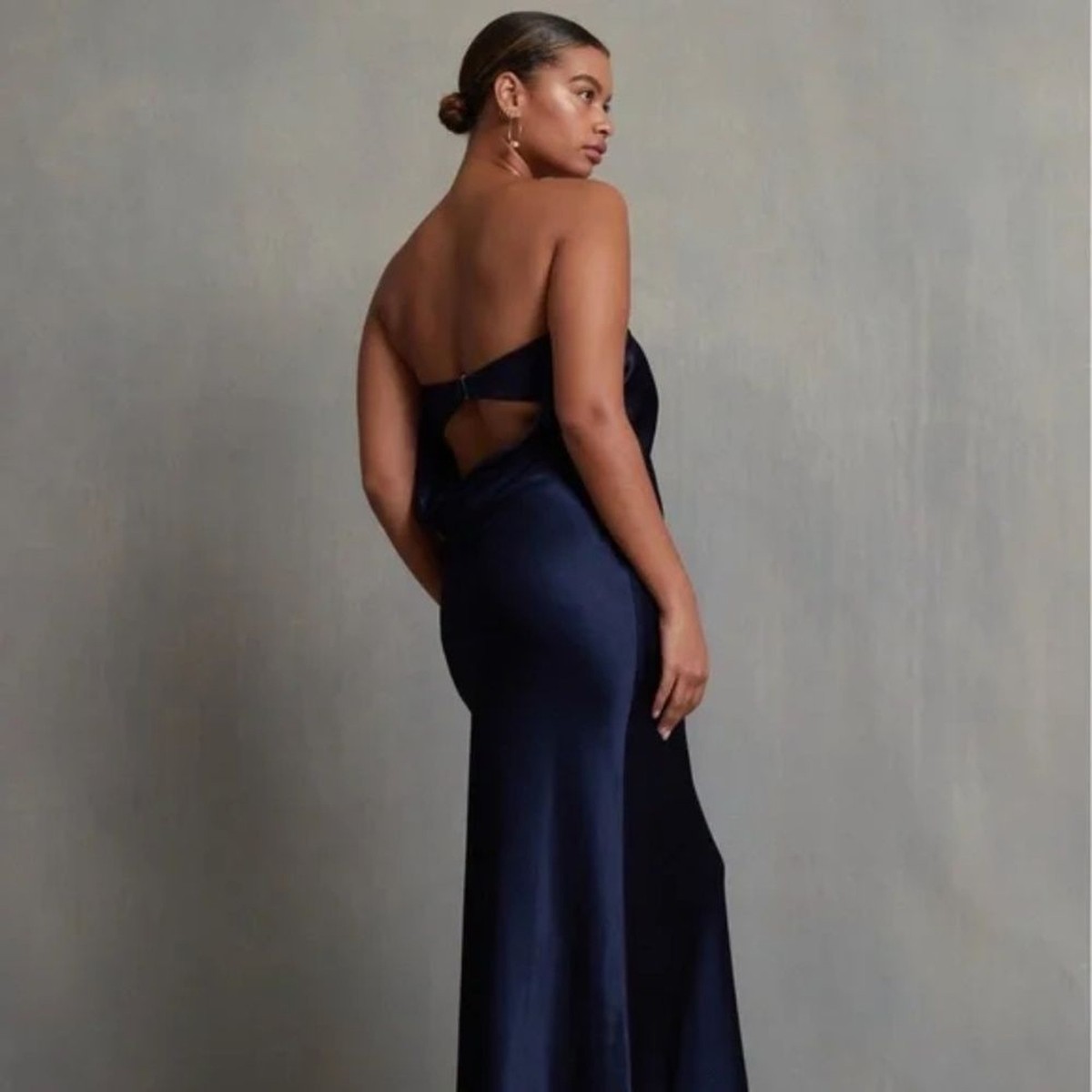 NWT Bec & Bridge Moon Dance Strapless Maxi Dress Ink Navy
