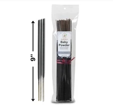 100 Incense Sticks 9'' Strongly Fragranced, Hand Dipped 100% Natural Charcoal