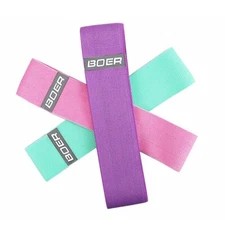 Set of 3 Resistance Hip Bands Exercise Circle for Booty & Glute Fitness Yoga