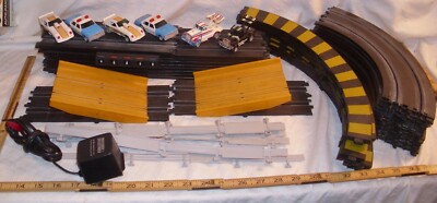 MATCHBOX RACE & CHASE WITH TYRONE MALONE SLOT CAR SETS WITH 6 CARS NO BOX