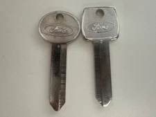 1 set FORD Logo  Uncut Ignition Key Blank for 65-73