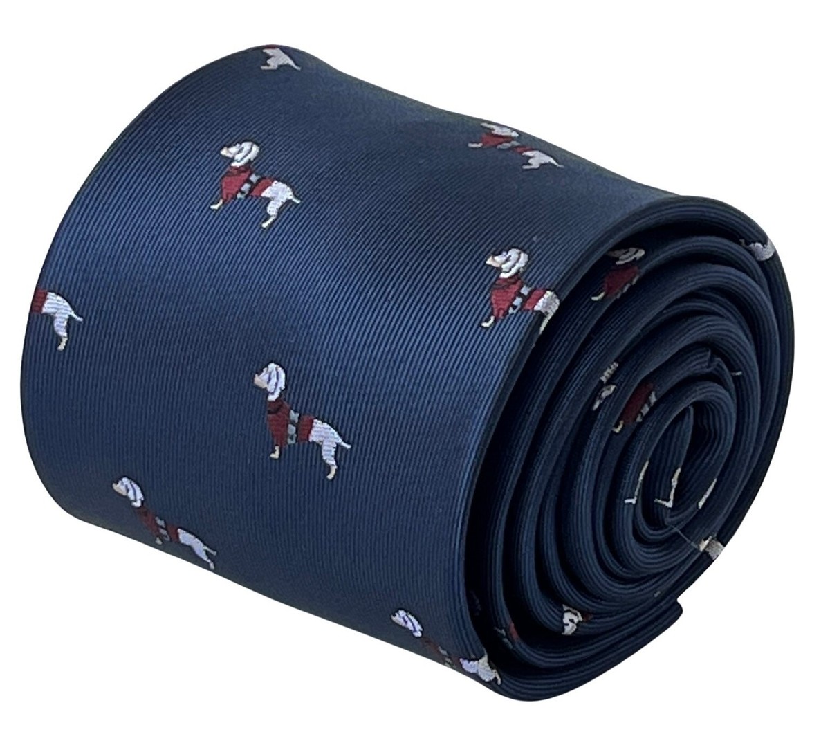navy blue dachshund sausage dog men-s neck-tie animal by Frederick Thomas  Ties