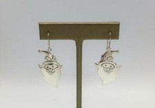 STERLING SILVER 925 CHRISTMAS SANTA EARRINGS