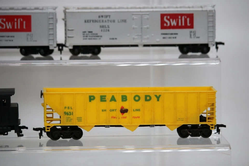 Juego de 6 trenes personalizados Peabody Swift Freight Car y Peabody escala HO realista Foto 4 de 4