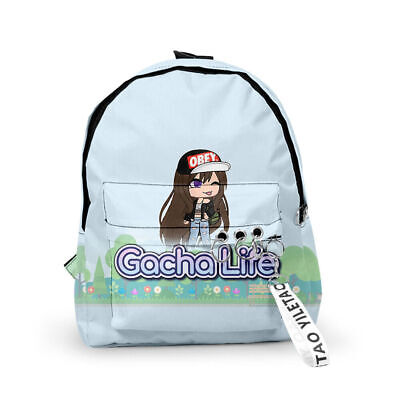 Gacha Life Schoolbag para Meninos e Meninas, Estudantes Mochila