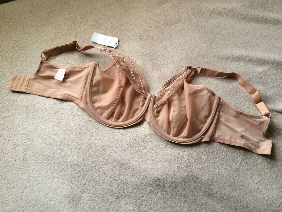 Sujetador con aros Elomi 40K (H) Café Matilda copa completa estilo 8900 nuevo con etiquetas Foto 3 de 4