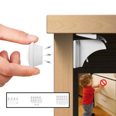 Unsichtbares magnetisches Sicherheitsschloss Baby Kind Haustierfest Schrank Tür Schublade Schnäpper