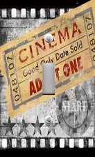 Light Switch Plate & Outlet Covers CINEMA MOVIE TICKETS