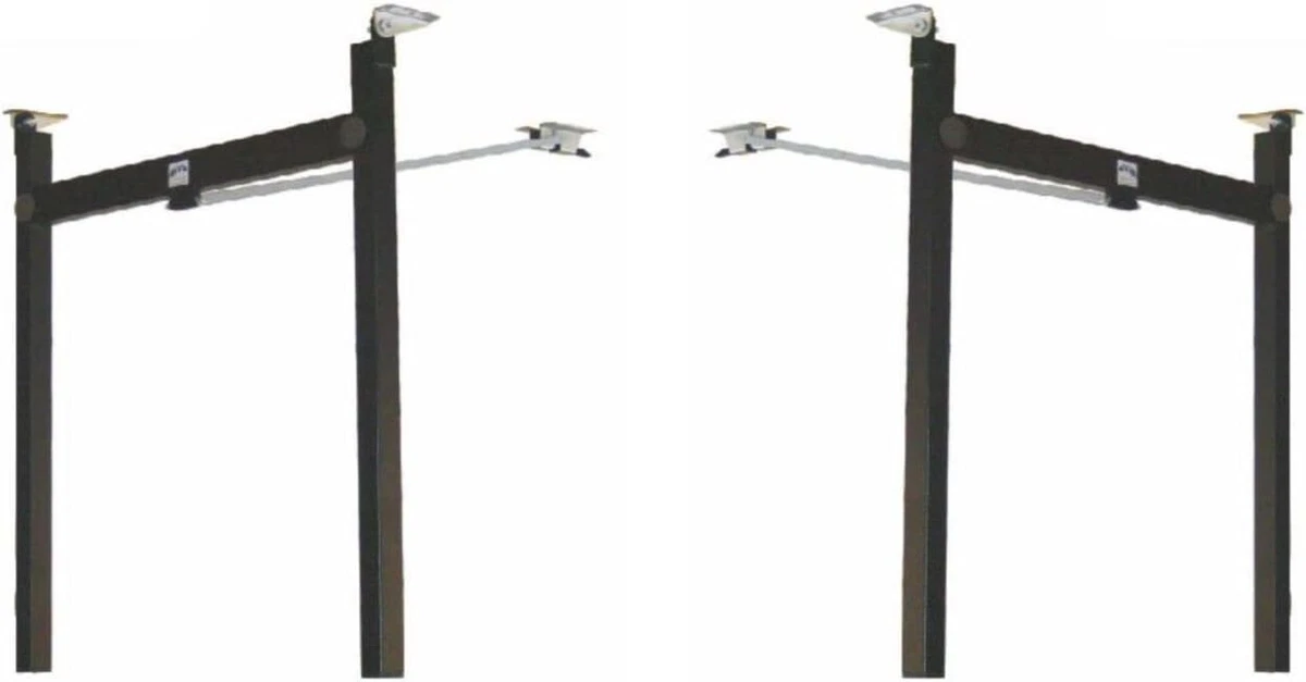 Enenes Gambe Da Tavolo Pieghevoli 4 Pezzi Gambe Da Tavolo Pieghevoli A Forcina 12,6 Pollici - Foto 6