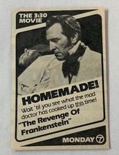 1980 small KABC tv ad ~ horror movie THE REVENGE OF FRANKENSTEIN
