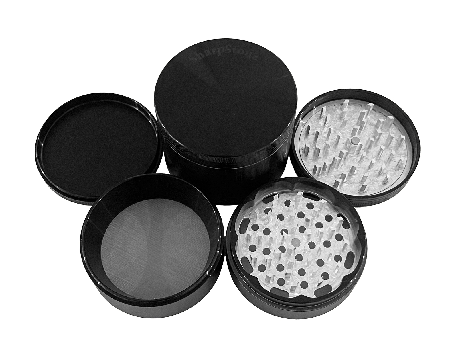 SharpStone Classic (3.5" Inch) Hard Top Shredder - 4pc, XX-L