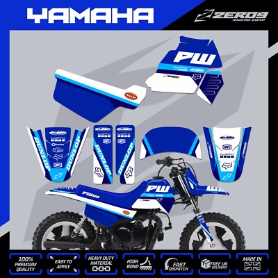 YAMAHA PW 50 GRAFIK KIT PEEWEE AUFKLEBER MINI BIKE STICKER ACE BLU/BLU
