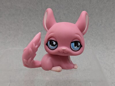 Littlest Pet Shop Chinchilla Pink With Blue Eyes 599 Authentic Lps
