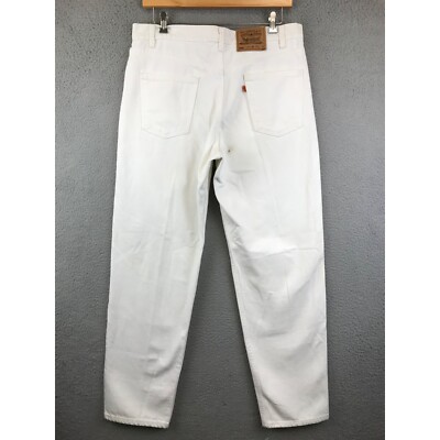 Vintage Levi's 550 Jeans 38x32 White Relaxed Fit | eBay
