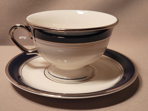 Pickard Lincoln Cobalt / Platinum (5 Piece) Place Setting NEW! - Picture 5 of 6