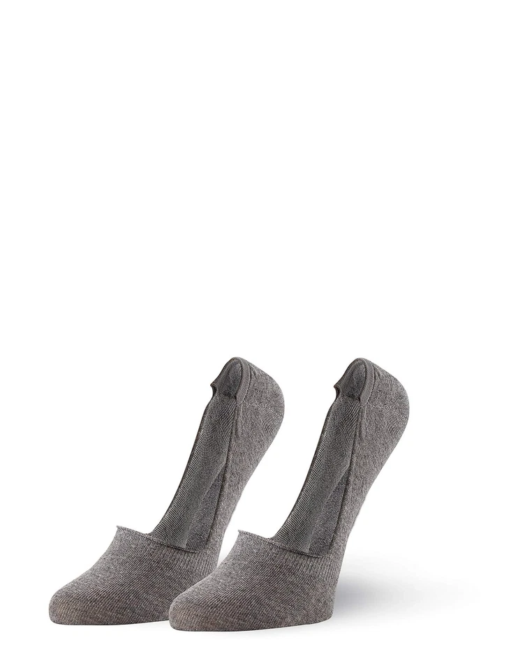 HUE 299520 Zapatilla Forradora Mujer Paquete de 4 Pares Value, Carbón/Negro, Talla Única Foto 2 de 2