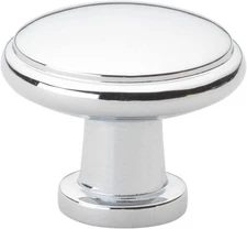 GlideRite Hardware 5096-PC-1 Cabinet Knob 1.125" Polished Chrome LOT OF 9