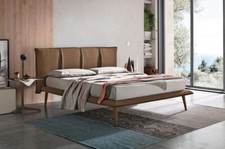 Letto imbottito King-Size per rete 180x200 tessuto-velluto ITACA