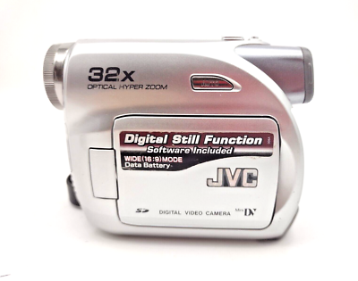 JVC GR-D370U Video Camera 32X Optical Hyper Zoom Untested For