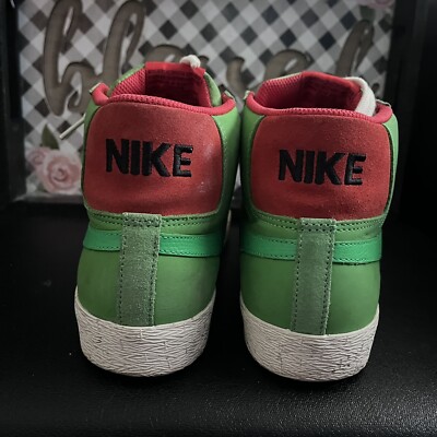 Nike Blazer Premium SB Green Spark Pimento Red Sz 10 314070  display picture 2
