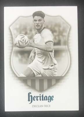 2023-24 Futera Unique Heritage Turquoise #052 Declan Rice England 24/35
