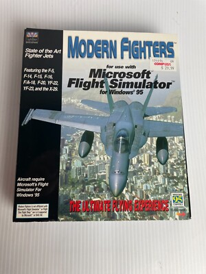 Modern Fighters For use with Microsoft Flight Simulator WIN 95  PC Game Complete