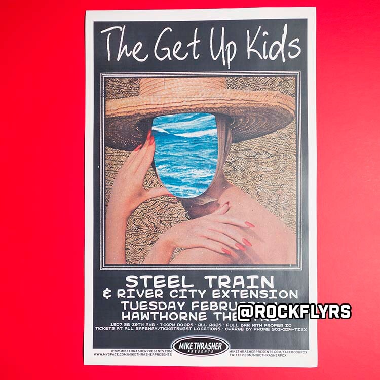 GET UP KIDS 2011 Concert Promo 11x17 Street Promo Poster. Portland Oregon