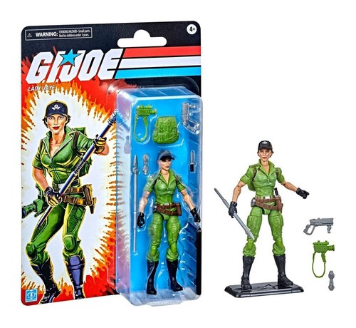 HASBRO 2022 GI JOE CLASSIFIED LADY JAYE RETRO CARD-BACK 6'' ACTION FIGURE MOSC - Picture 3 of 10