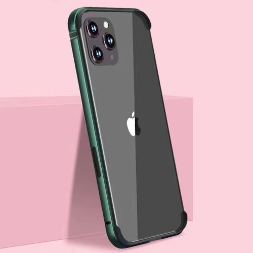 Aluminum Metal Bumper Frame TPU Rubber Cover Case for iPhone 16 15 14 13 Pro Max - Picture 4 of 24