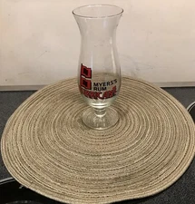 Alluring Myers's Original Rum Vintage Hurricane Glass / Complete the Set  !