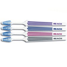 Reach Advanced Design Toothbrush - Adult X-Soft Compact 72/Pk. Raised rubber