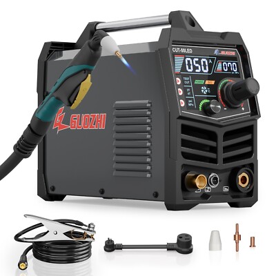 GZ GUOZHI 50A Plasma Cutter - Dual Voltage | LargeLED Display |20mm maximum Cut