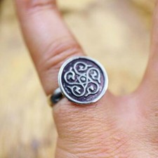 Antique Egyptian Silver Nickel Arabic/Islamic/Persion Ring Band....Adjustable