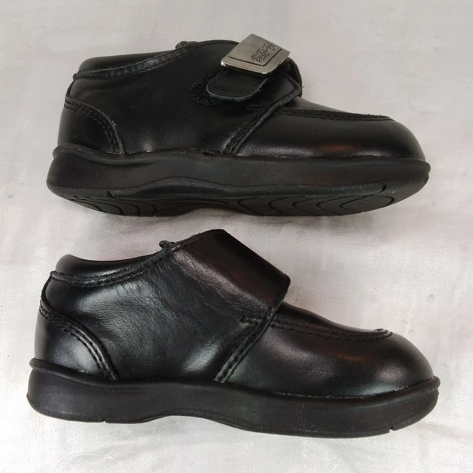 Kenneth Cole Reaction Black Leather SHOES Toddler Boys Size 5M Monk Strap Dress - Image 3 of 4