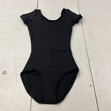 Capezio Black Short Sleeve Leotard Women's Size X-Small NEW
